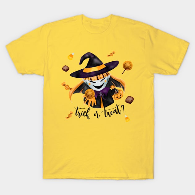 Trick Or Treat T-Shirt by Mako Design 